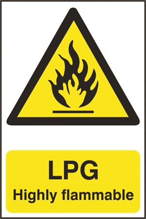 Lpg Highly Flammable - 200x300mm - PVC SK0907