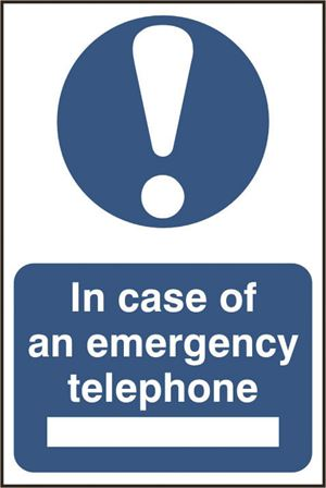 In Case Of Emergency Telephone - 200x300mm - PVC SK0167