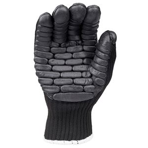 Anti-Vibration Knitted Shell Gloves Black GL7649